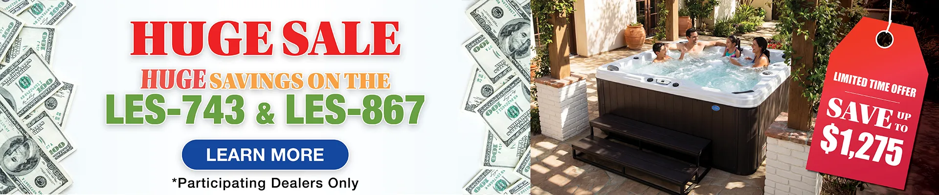 Calspas hot tub being used in a family setting - Pflugerville